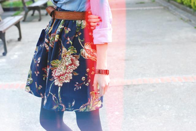 Flowered skirt
