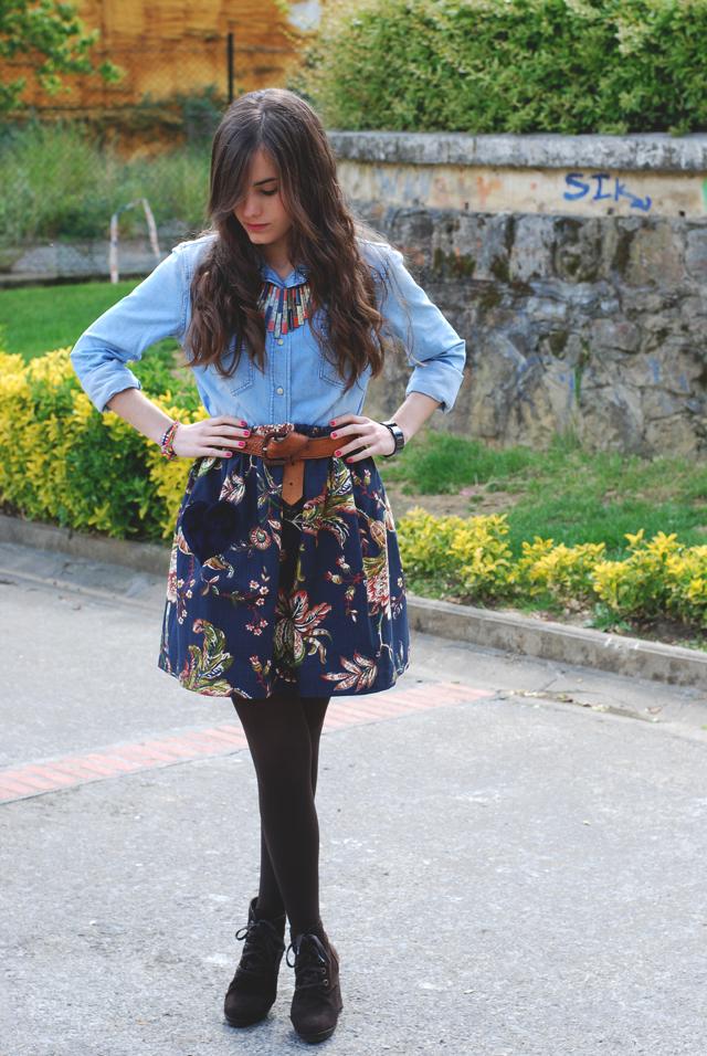 Flowered skirt