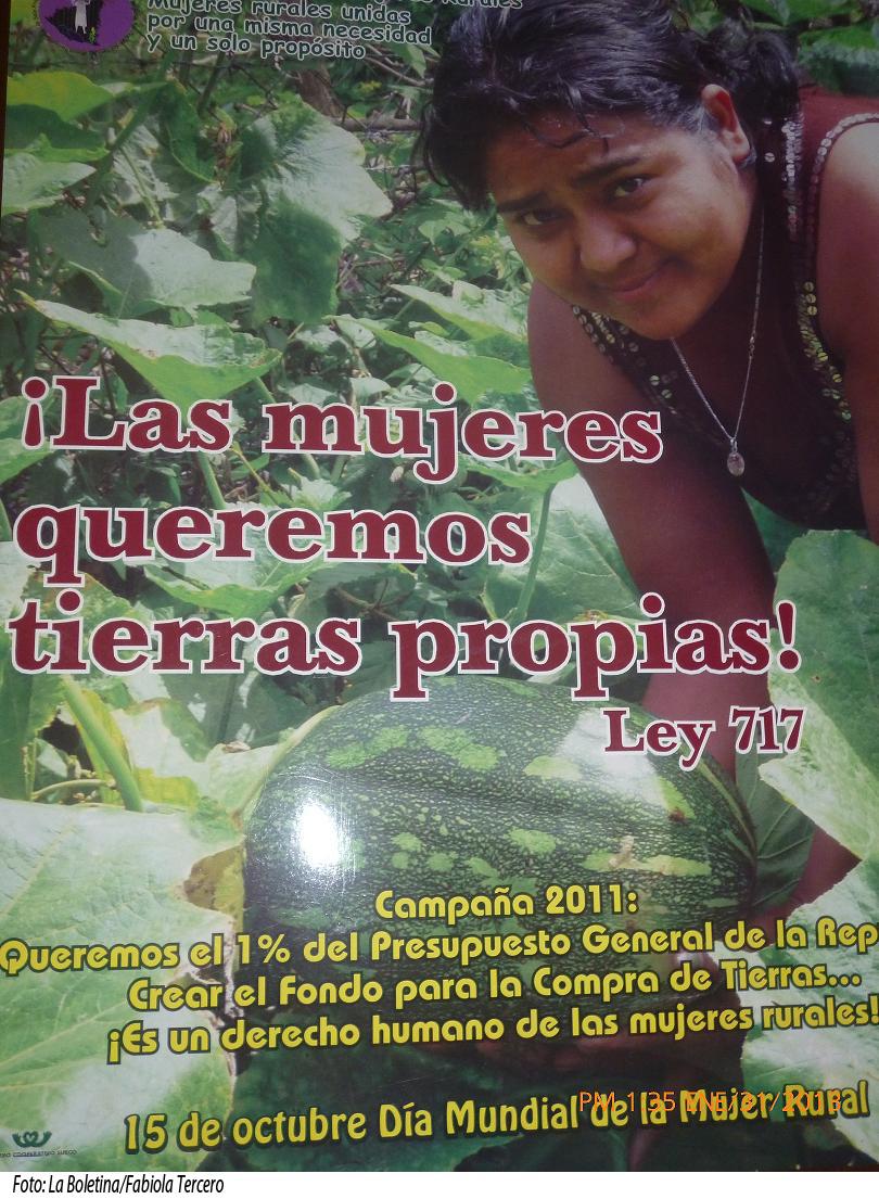 Acceso a la tierra debe ser parejo