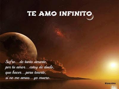 TE AMO INFINITO