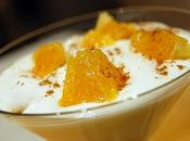 Crema queso naranja canela, postre genial