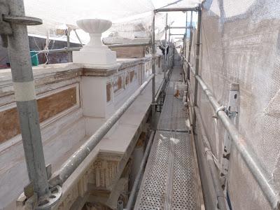 Casa Goycolea, peto de coronación, Making-of