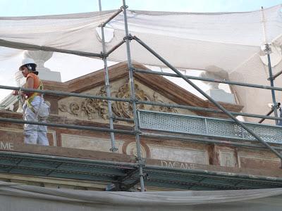 Casa Goycolea, peto de coronación, Making-of
