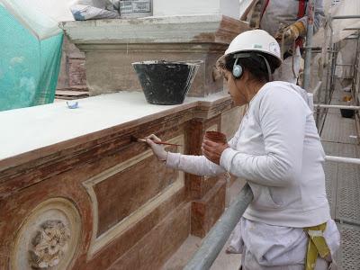 Casa Goycolea, peto de coronación, Making-of