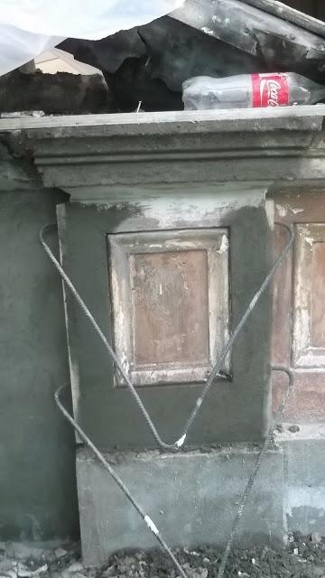 Casa Goycolea, peto de coronación, Making-of