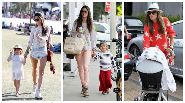Celebrities Moms with style
