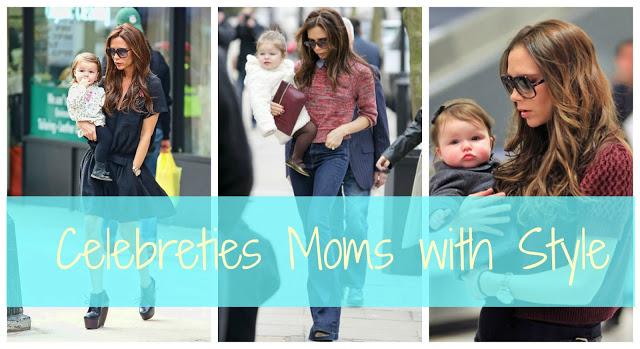 Celebrities Moms with style