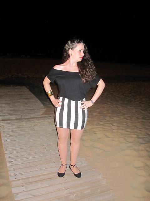 Black & White in the beach