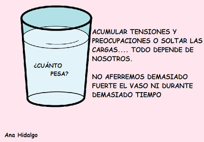 El vaso de agua y las preocupaciones