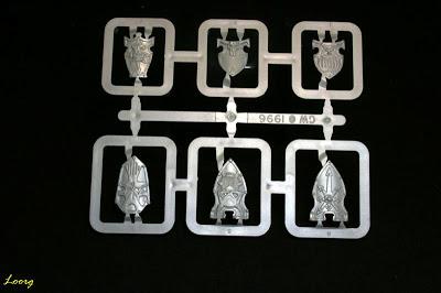 Matriz de escudos de la caja de Regimiento del Caos