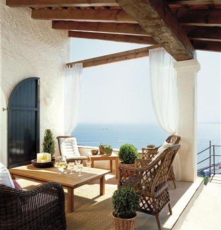 Terraza de estilo rústico