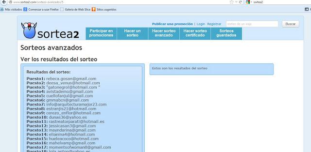 Resultado Sorteo AMC