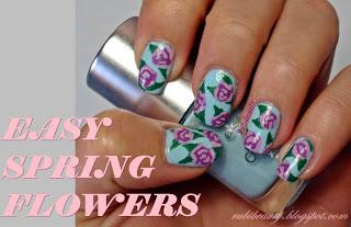 Nail art | Easy Spring Flowers