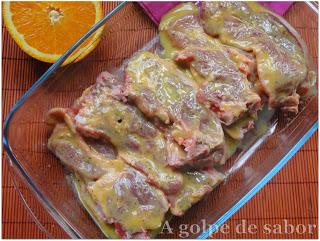 Chuletitas de cordero en salsa de mostaza y miel con un toque de naranja