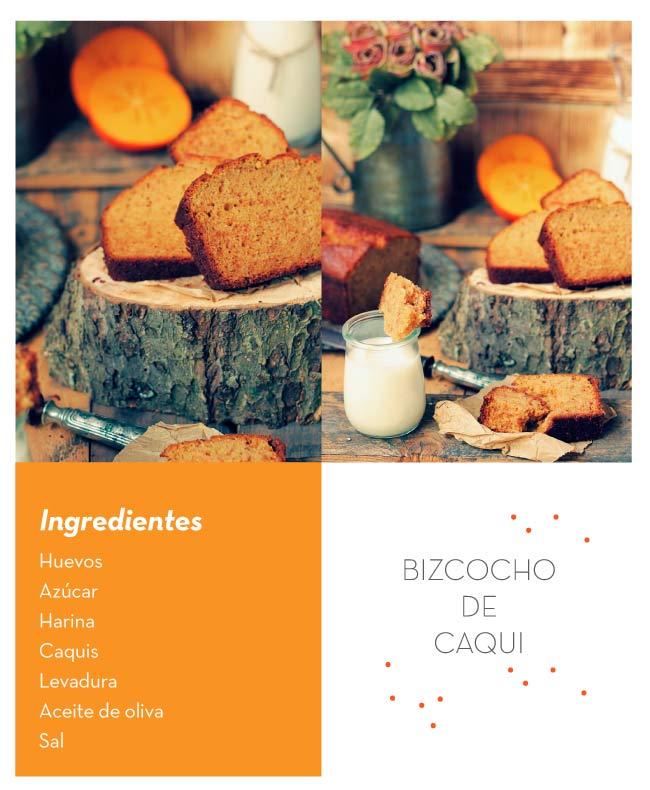 receta de bizcocho de caqui