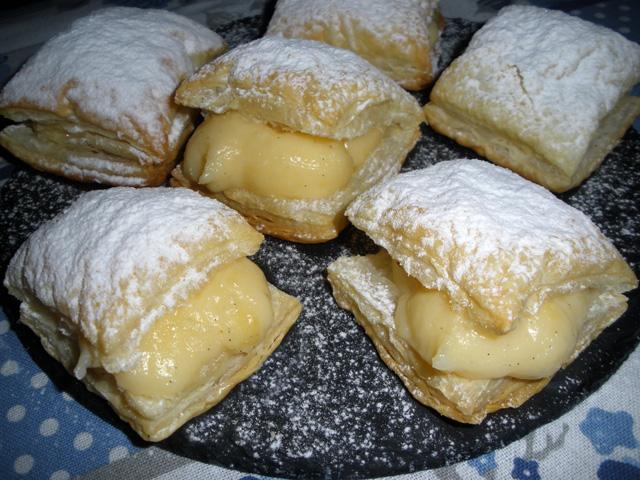 Miguelitos Rellenos de Crema Pastelera, para el DÍA DE LA MADRE!!