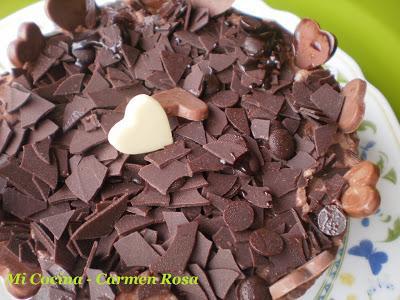 TARTA DE QUESO CON CHOCOLATE TARTA DE QUESO CON CHOCOLATE