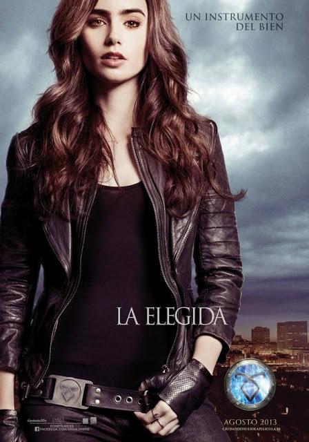 Carteles españoles de los actores protagonistas de Cazadores de Sombras