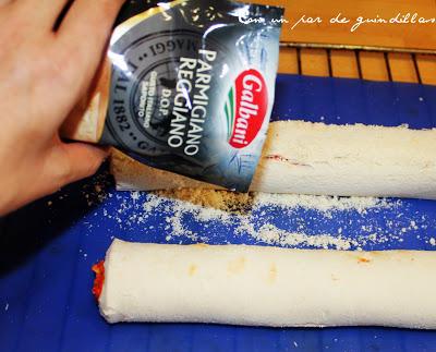 Rollitos de sobrasada y queso