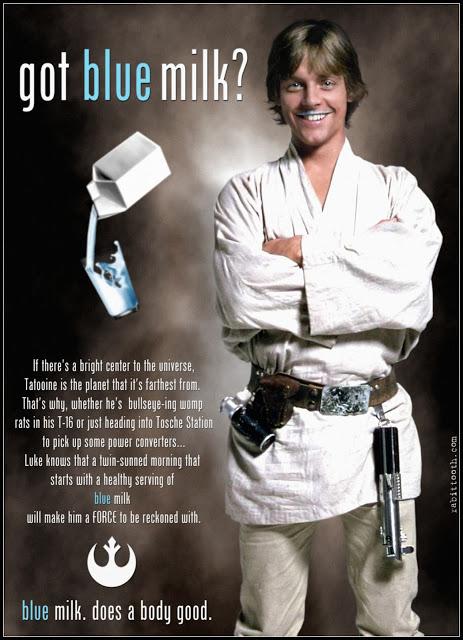 #Maythe4thbewithyou Hoy desayunamos Leche Azul