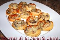 BOCADITOS DE HOJALDRE CON SETAS Y CHAMPIÑÓN