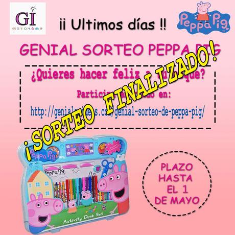Y los ganadores del sorteo PEPPA PIG son… GENIAL SORTEO PEPPA PIG