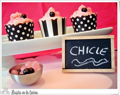 Cupcakes de Chicle para las mamis y galletitas