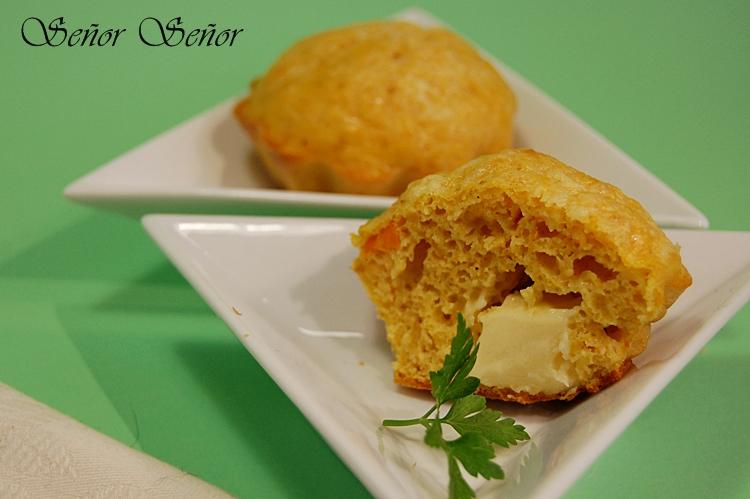 Coulants salados de zanahoria y comino con corazón cremoso de queso Gouda