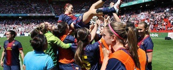 EL BARCELONA FEMENINO CAMPEÓN AL GANAR EN SAN MAMÉS