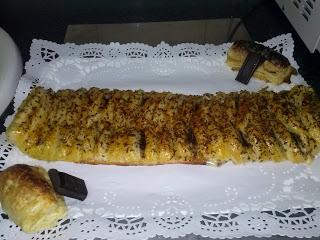 TRENZA DE CREMA PASTELERA CON CHOCOLATE