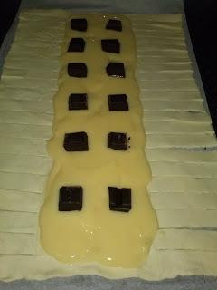 TRENZA DE CREMA PASTELERA CON CHOCOLATE