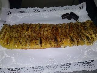 TRENZA DE CREMA PASTELERA CON CHOCOLATE