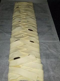 TRENZA DE CREMA PASTELERA CON CHOCOLATE