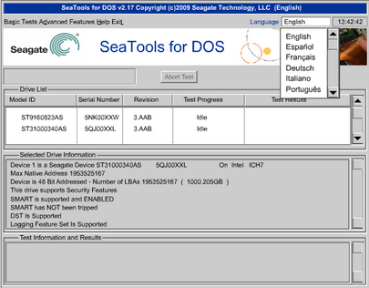 SeaTools para DOS – Herramienta oficial de Diagnóstico Seagate