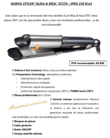 Sorteo de PLANCHA STYLER BABYLISS