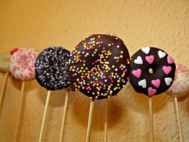 Cake pops en donutera