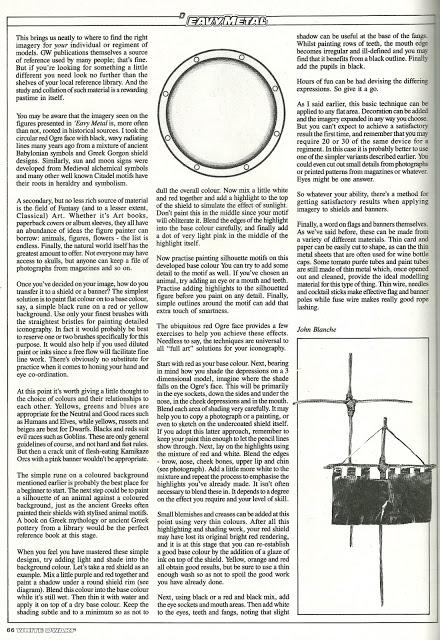 Realm of Chaos 80s : Arcane Armorials: Constructing an Oldhammer Banner...