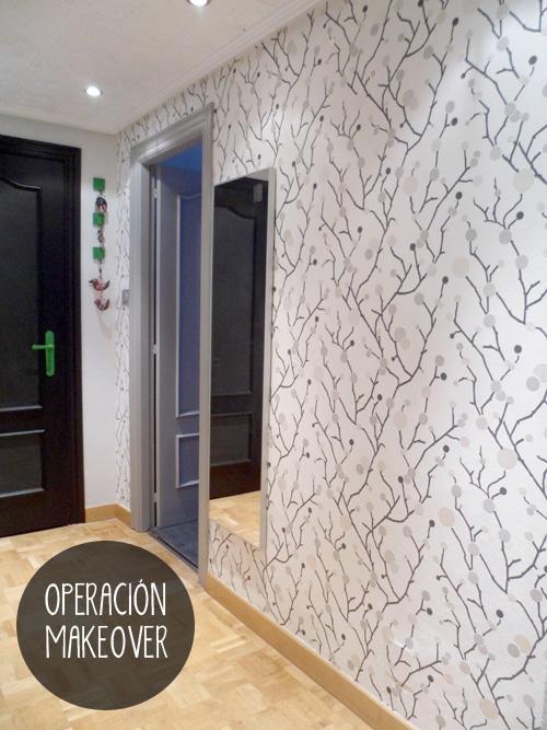 OPERACIÓN MAKEOVER Nº4 PAPEL PINTADO EN LA ENTRADA DE CASA OPERACIÓN MAKEOVER Nº4 PAPEL PINTADO EN LA ENTRADA DE CASA