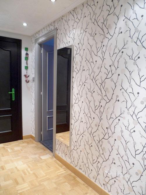 OPERACIÓN MAKEOVER Nº4 PAPEL PINTADO EN LA ENTRADA DE CASA