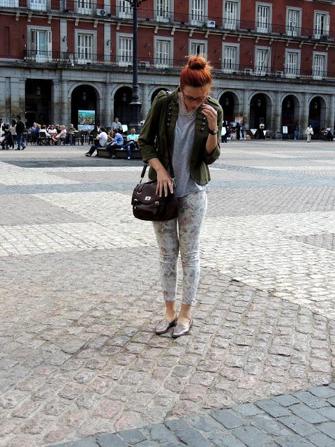 Flower-y and military ♦ Outfit