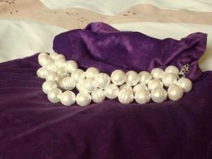 Maxi-collar de perlas y plata