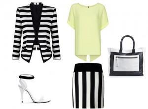 outfit primavera con collar de perlas