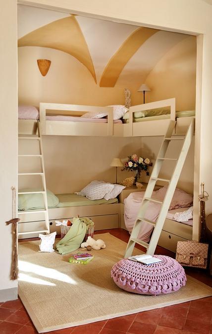 Y una escalera de cuento