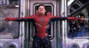 Escena del tren en Spiderman 2