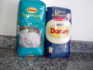 ARROZ BASMATI (DACSA) CON VERDURAS Y LANGOSTINOS (WOK)