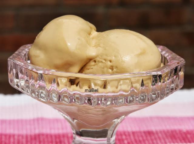 Helado cremoso de dulce de leche (no cristaliza)