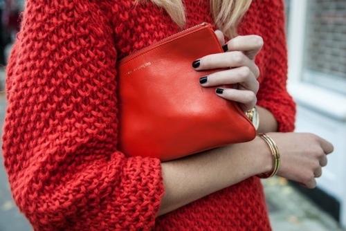 STREET STYLE: RED +COLLAGE