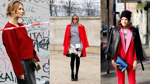 STREET STYLE: RED +COLLAGE