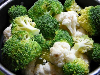Brocoli y coliflor gratinado