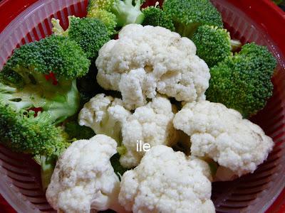 Brocoli y coliflor gratinado